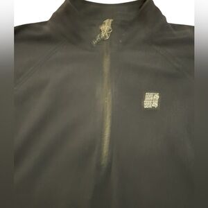 Mountain Hardwear Womens XL Black Fleece 1/4 Zip Pullover Sweater Jacket Outdoor